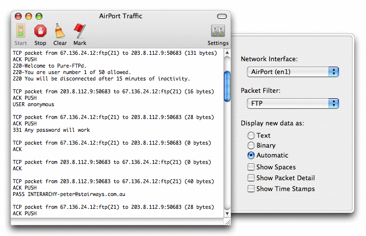 Network Traffic Window